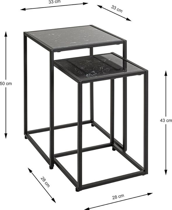 Produktbild HAKU Möbel Beistelltisch 2er Set