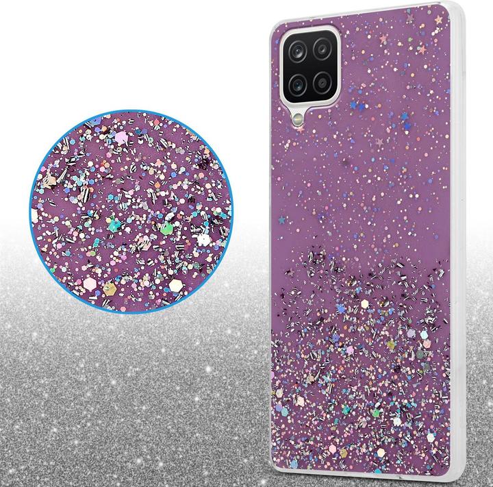 Actual product image Cadorabo TPU cover sparkling glitter (Samsung Galaxy A12, Samsung Galaxy M12)