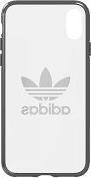 Actual product image adidas iPhone X/Xs Clear Case Black - (Apple iPhone XS, Apple iPhone X)