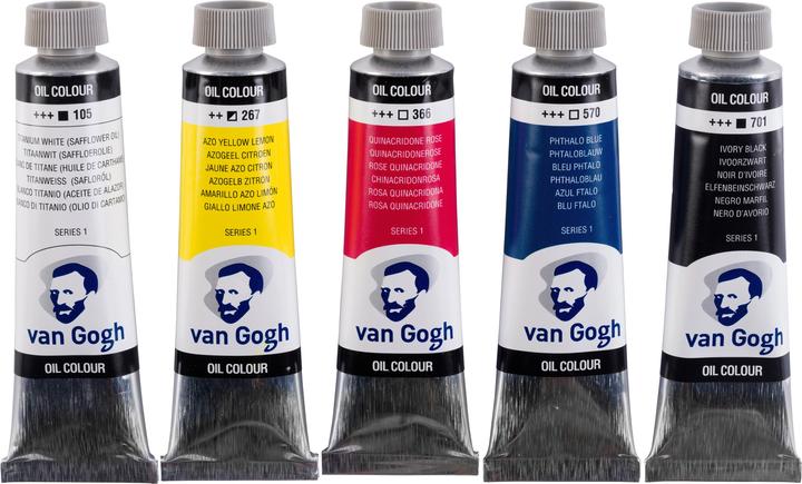 Actual product image Van Gogh Oil Colours 2820505 5x40 ml (Assorted, 40 ml)