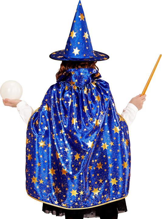 Actual product image Magni Children's costume set wizard cape and hat (One size)