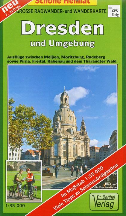 Produktbild Grosse Radwander- und Wanderkarte Dresden und Umgebung