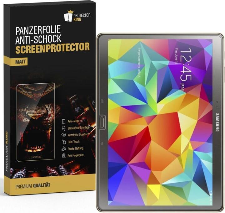 Produktbild Protectorking 6x Panzerfolie Anti-Shock matt entspiegelt (6 Stück, Galaxy Tab S 10.5)