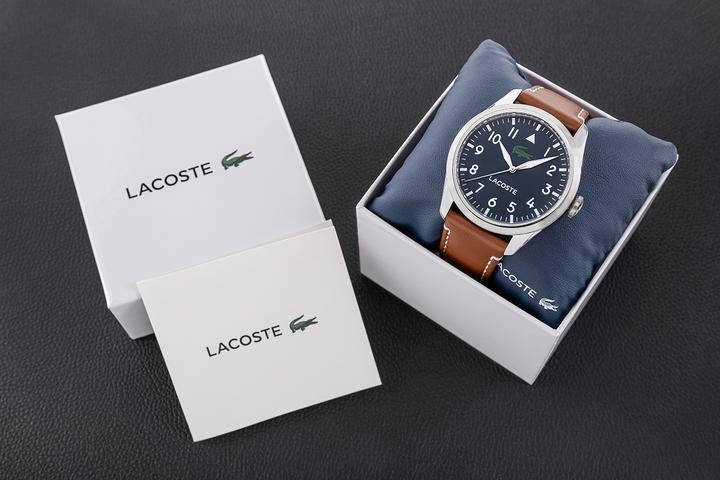 Actual product image Lacoste 2011301 Adventurer men's watch 42mm 5ATM (Analogue wristwatch, 42 mm)