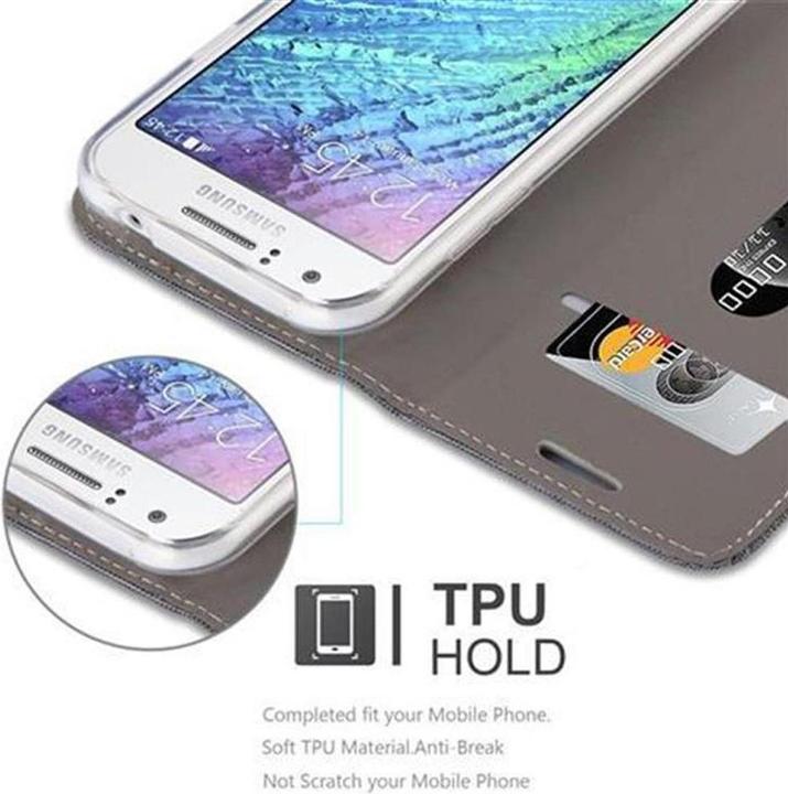 Actual product image Cadorabo Book Jeans Optics Cover (Samsung Galaxy J1)