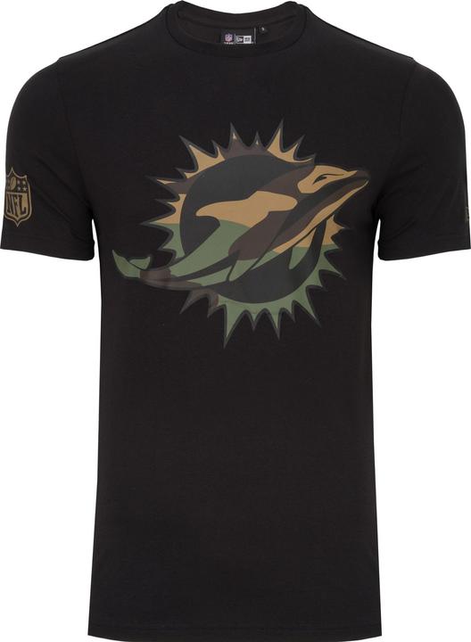 New Era Shirt - NFL Miami Dolphins schwarz / wood camo - XL (XL)