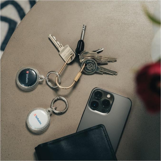 Actual product image Verbatim 1x2 My Finder Coin Bluetooth Item Finder b/w 32134 (iOS)