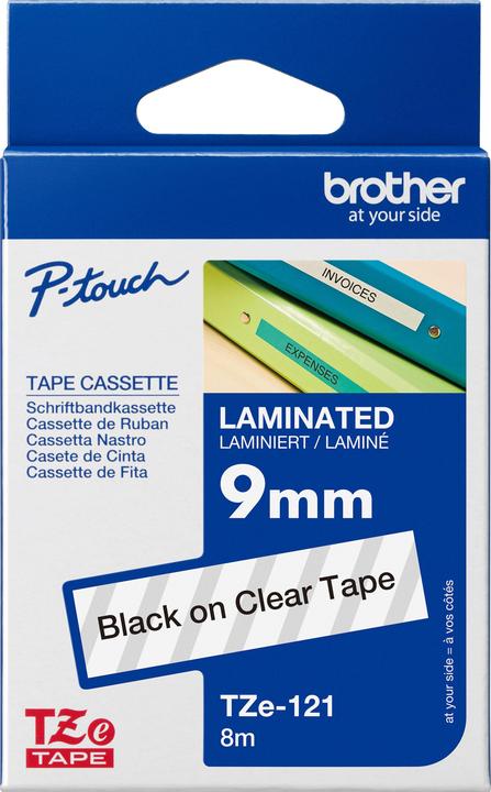 Brother Tze-121 (0.90 cm, Transparent)