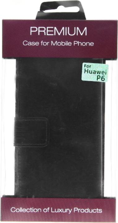Immagine prodotto OEM Custodia a libro in pelle sottile per Huawei P6 - nero 4250710543205 (Huawei Ascend P6)