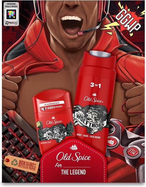 Old Spice Set Wolfthorn (Stick, 250 ml)