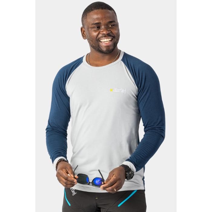 Image du produit dirtlej Mountee drirelease® Merino Longsleeve Jersey, gris/bleu, XL (XL)