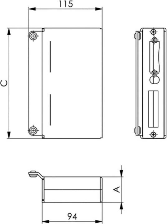Produktbild Amf Gegenkasten 144ET-30 STA ktg. 30mm