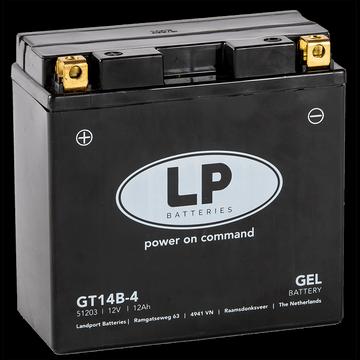 Produktbild Landport Motorradbatterie Gel GT12B-4 12V 12Ah (12 V, 10 Ah)