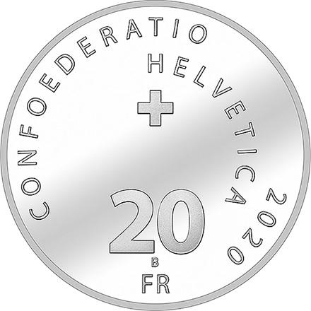 Actual product image Swissmint Silver Roger Federer - 20 g (835, 2021)