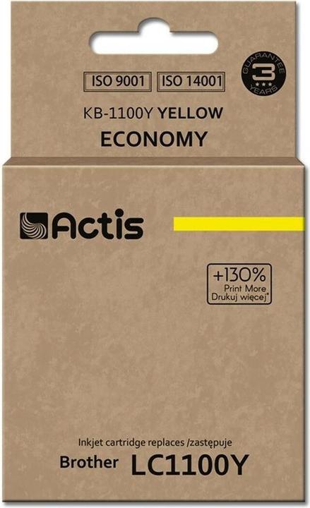Immagine prodotto Factis Cartuccia d'inchiostro KB-1100Y per la stampante Brother LC1100/LC980 giallo - Compatibile - Ti (Y)