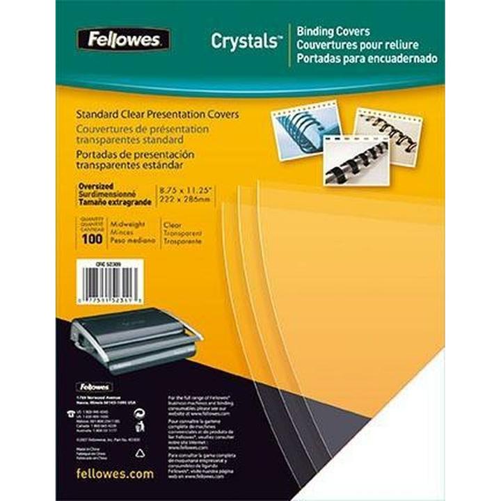 Actual product image Fellowes PVC cover sheets (A4, 200 micron)