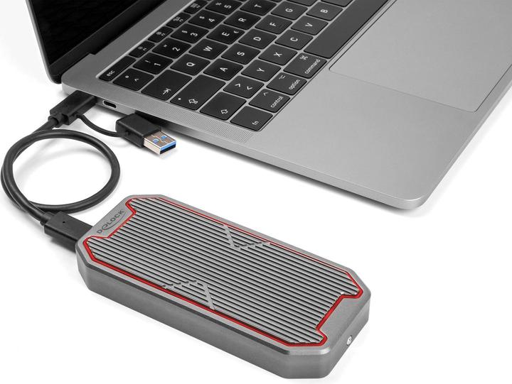 Produktbild Delock Externes Gaming Gehäuse für M.2 N (M.2 2260, M.2 2242, M.2 2280)