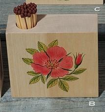 Fischer Atelier 9321B Zündholzhalter Heckenrose