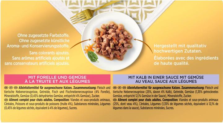 Produktbild Gourmet Zarte Häppchen in Sauce (Adult, 4 Stk., 85 g)