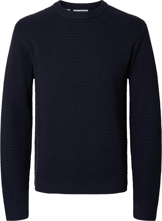 Selected Homme Slhtheo Ls Knit Structure Crew Neck
