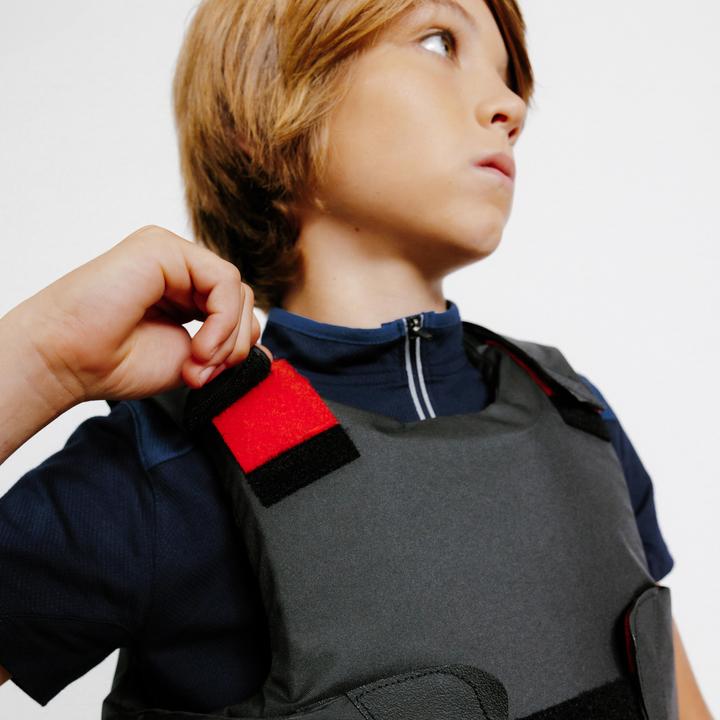 Produktbild Fouganza Reitschutzweste Kinder - 100 schwarz (140)
