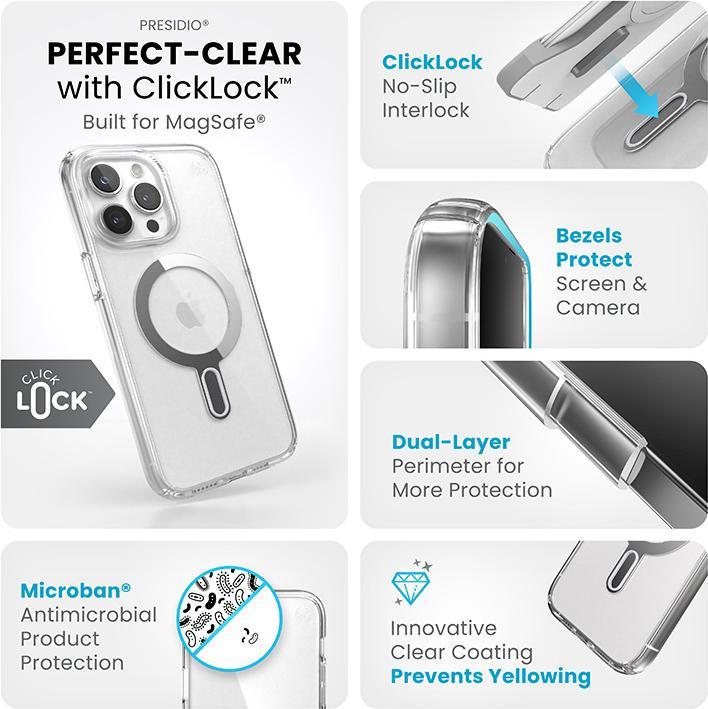 Produktbild speck Presidio Perfect-Clear - back cover for mobile phone (Apple iPhone 15 Pro Max)
