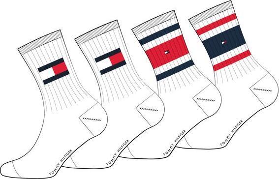 Produktbild Tommy Hilfiger Th Kids Sock 4p Flag & Sport Stripe (4er Pack, 39 - 42)