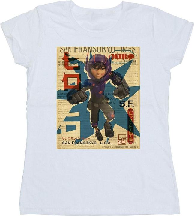 Produktbild Disney Big Hero 6 Baymax Hiro Newspaper TShirt (XXL)