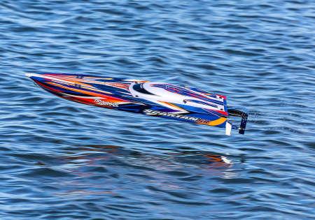 Image du produit Traxxas BOAT SPARTAN SR 1037mm 1:10 EP RTR ORANGE TQi 2.4GHz SANS chargeur et SANS accu