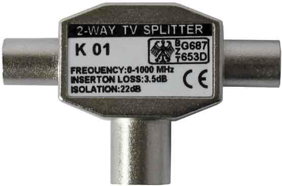 Image du produit Kreiling Tech. Boîtier de distribution TV met K01 IEC, entièrement blindé Adaptateur de technologie de
