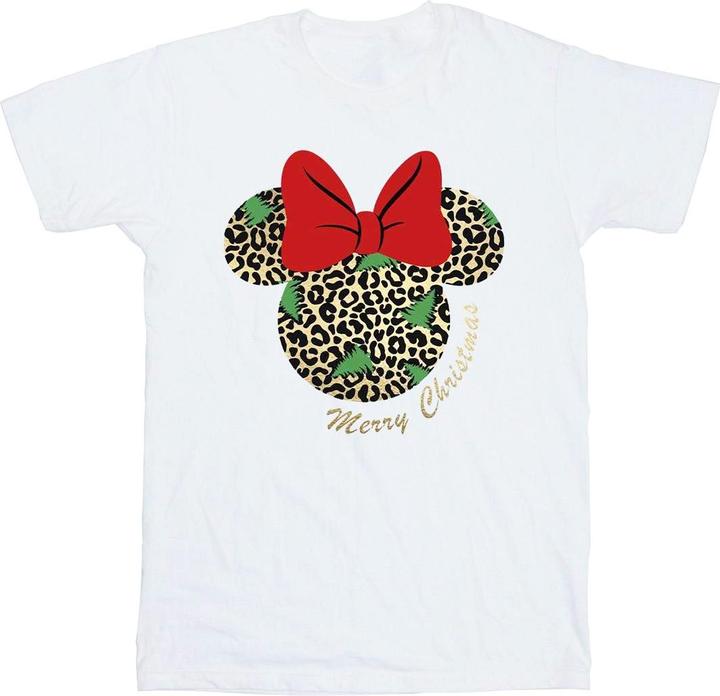 Disney Minnie Mouse Leopard Christmas TShirt (XL)