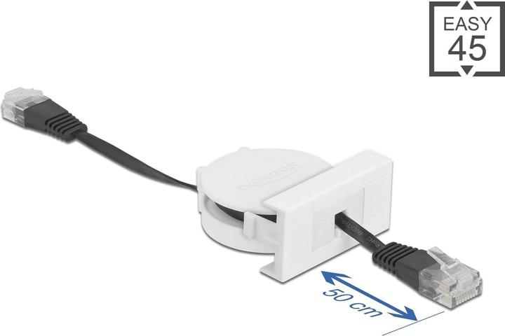 Produktbild Delock 81361 Netzwerkkabel Schwarz (SF/UTP, CAT5e, 0.50 m)