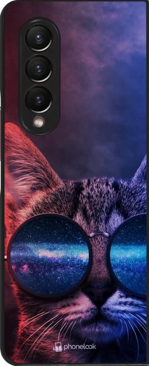 Actual product image PhoneLook Cover Red Blue Cat Glasses (Samsung Galaxy Z Fold3)