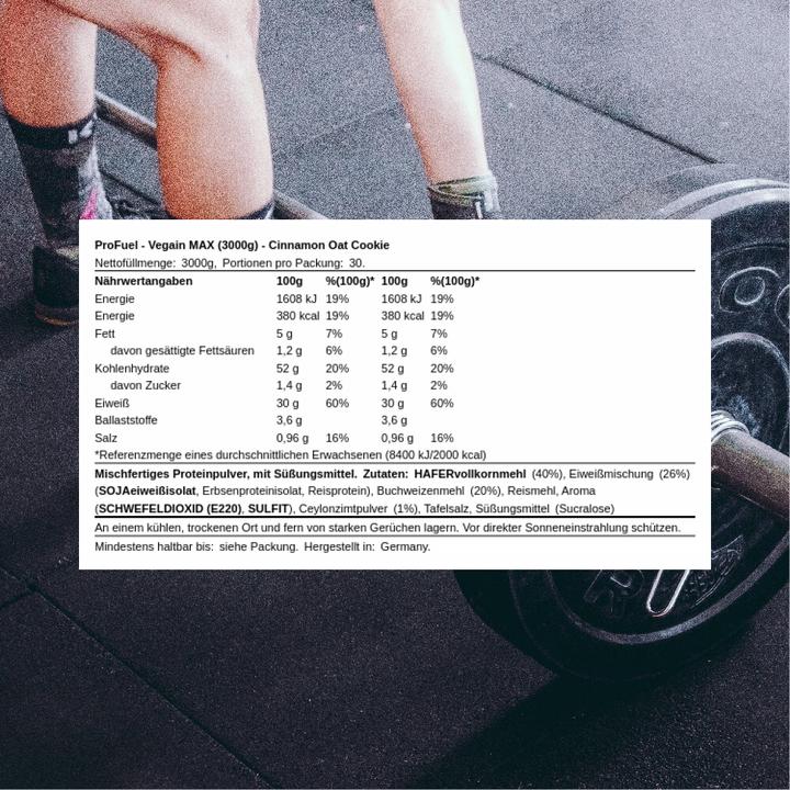 Actual product image ProFuel Vegain MAX (Cinnamon oat biscuit, 1 pcs., 3000 g)