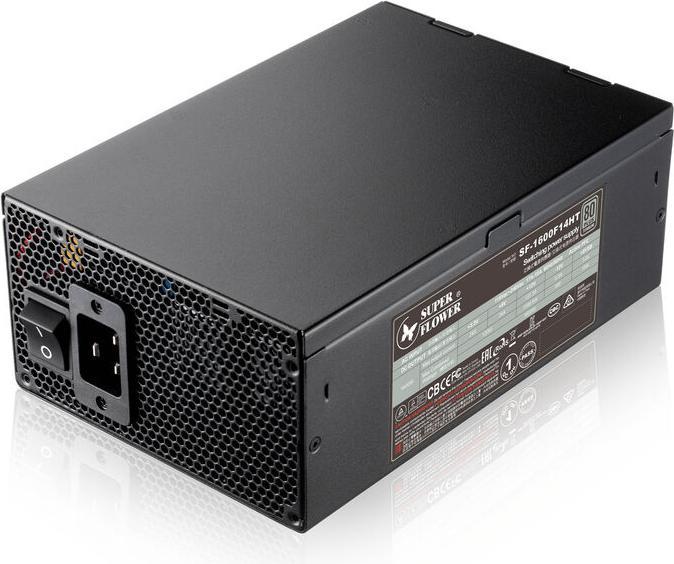 Produktbild Super Flower LEADEX TITANIUM 1600W 80 PLUS Titanium Netzteil – 1.600 Watt, schwarz (1.60 W)