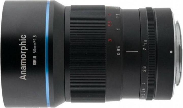 Actual product image Sirui 50mm f1.8 anamorphic lens, MFT mount (Micro Four Thirds, APS-C / DX)