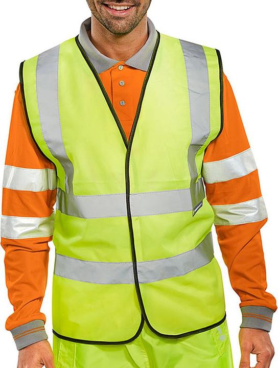 Actual product image B Seen Waistcoat Hi-Vis Yellow XL (XL)