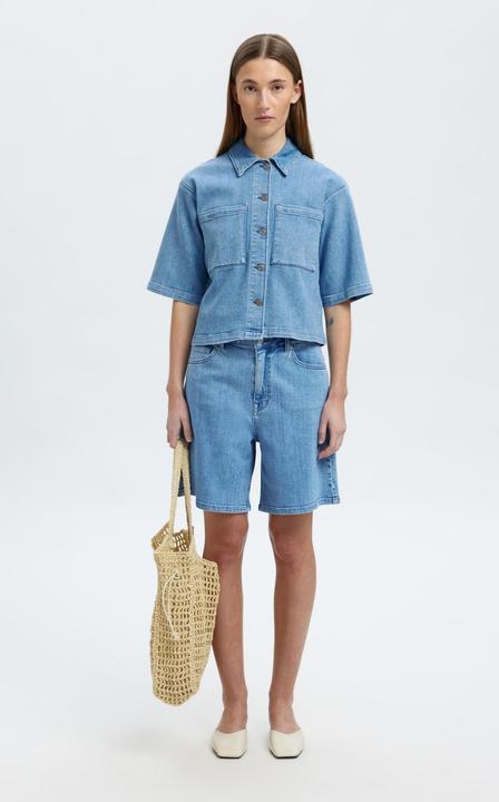 Produktbild Selected Femme Denim Kurzarmhemd (40)