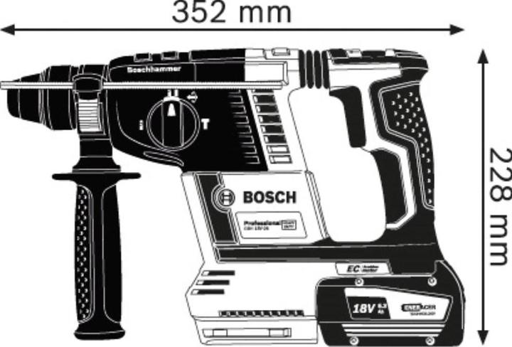 Actual product image Bosch Professional GBH 18V-26 Professional (Rechargeable battery operated)