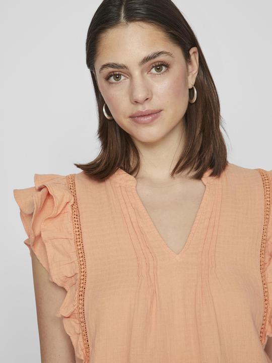 Actual product image Vila Ruched top with short sleeves (40)