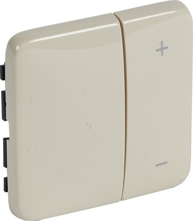Actual product image Legrand Creo touch dimmer cover 776686 almond white 400/600W phase flange.