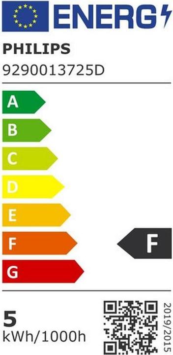 Label énergétique Philips LED Classic (E27, 4.50 W, 470 lm, 1 x, F)