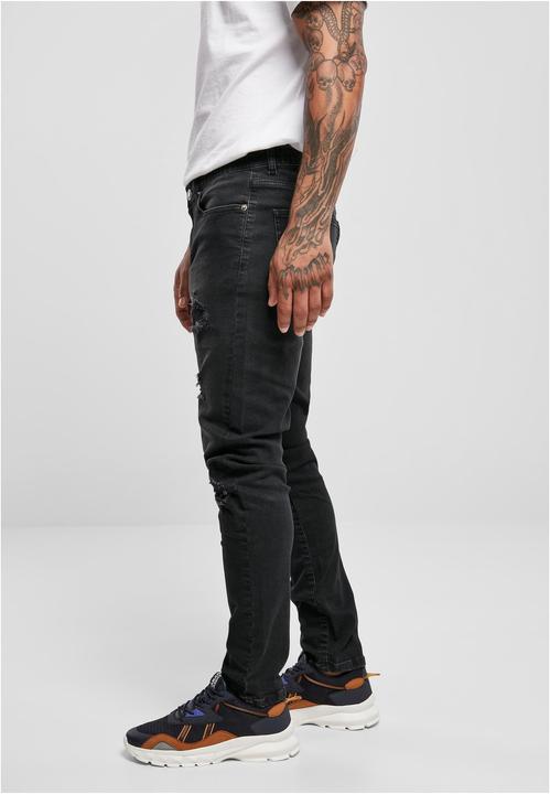 Actual product image Urban Classics Heavy Destroyed Slim Fit Jeans - 16475 (W29/L32)