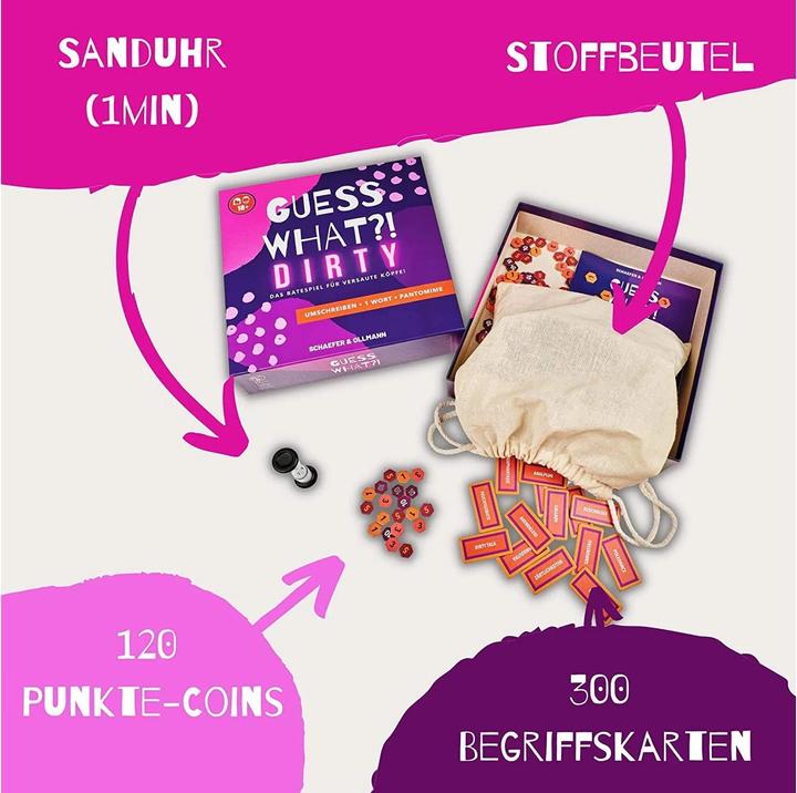 Actual product image Kampfhummel Guess What?! Dirty guessing game, Language: German, Category (German)