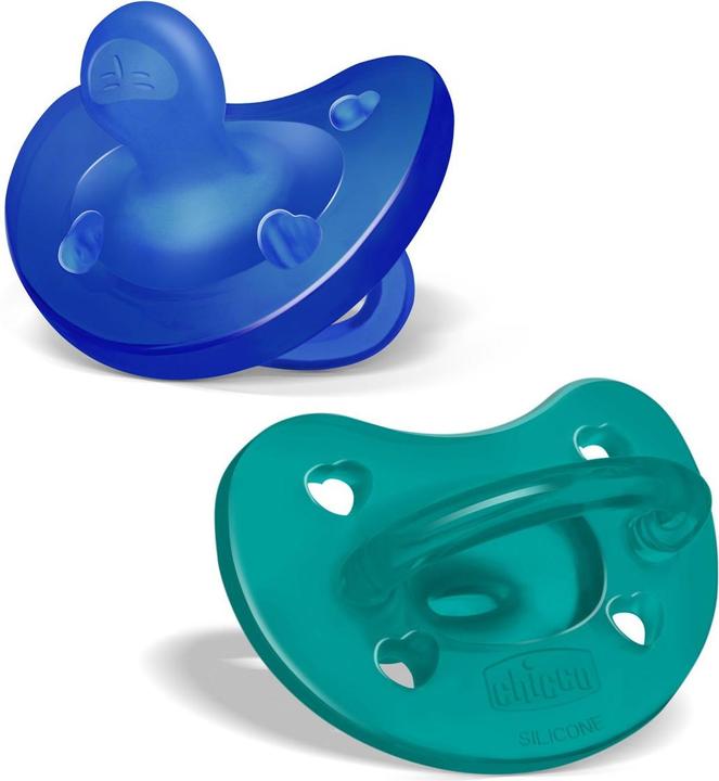 Produktbild Chicco Physiologischer Beruhigungssauger PHYSIOFORMA SOFT, BLUE, Silikon, 2 Stk. - 16-36m (2 x, 16 - 36 Monate)