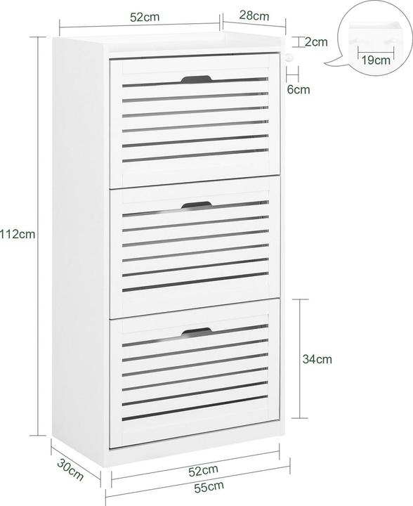 Immagine prodotto SoBuy Stanley (55 x 112 x 30 cm)