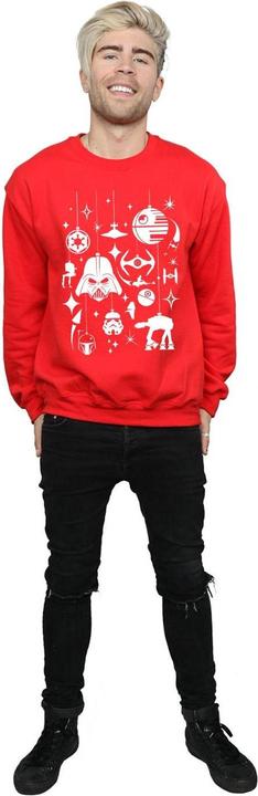 Actual product image Star Wars Mens Christmas Decorations Sweatshirt (S)