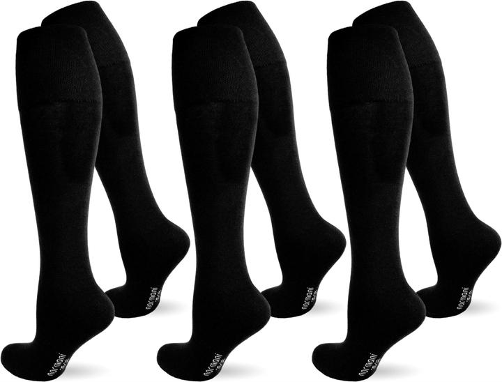 Produktbild Normani 3 Paar Wellness Kniestrümpfe aus Baumwolle mit Frotteesohle (35 - 38)
