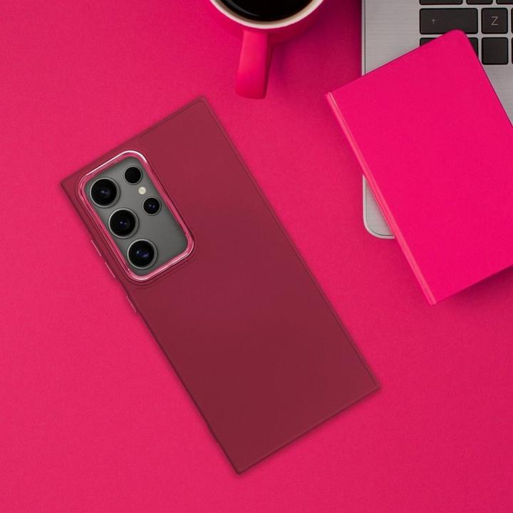 Image du produit OEM Back panel cover FRAME Case for SAMSUNG S25 magenta (Samsung Galaxy S25)