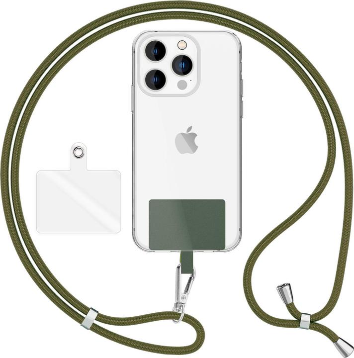 Actual product image Nalia Universal mobile phone necklace with pad